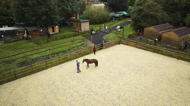 Stables, Round pen and Bridle Path